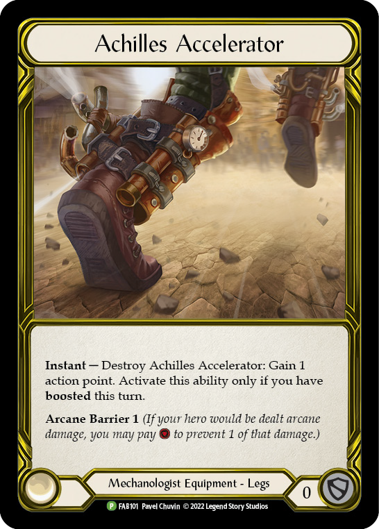 その他 Achilles Accelerator Gold Foil Achilles Accelerator Gold Foil - FAB101 – The Teklo Core