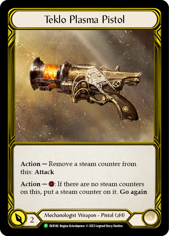 Teklo Plasma Pistol Gold Foil - FAB144