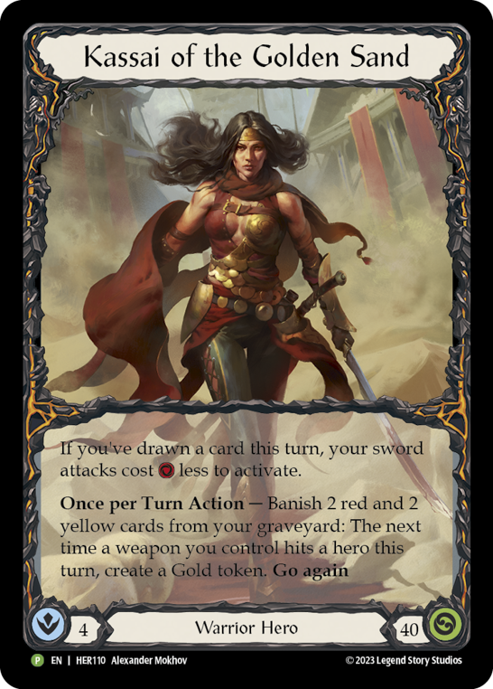 Kassai of the Golden Sand Rainbow Foil - HER110