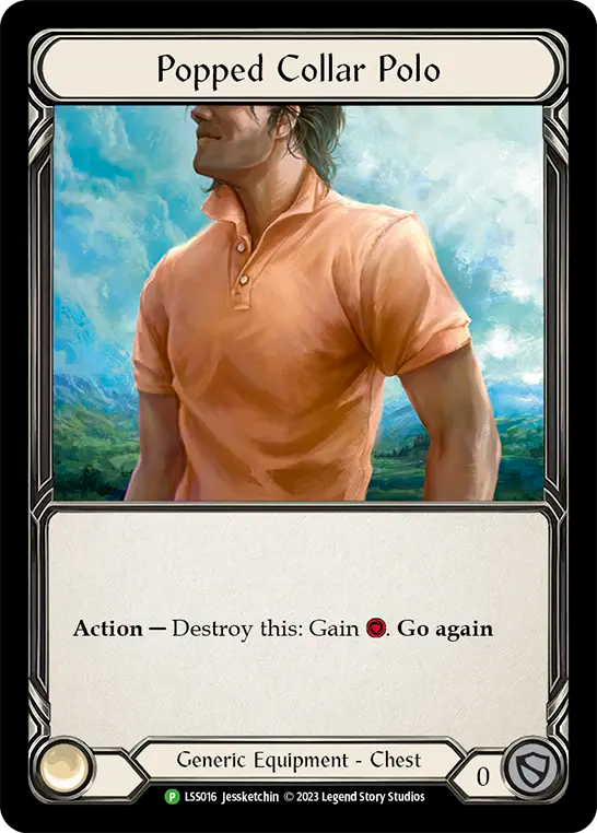 [ENG] [CF] Popped Collar Polo (Orange) - LSS016